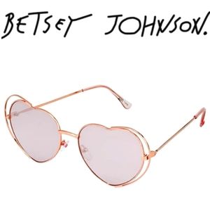 Betsey Johnson Heart Shaped Sunglasses